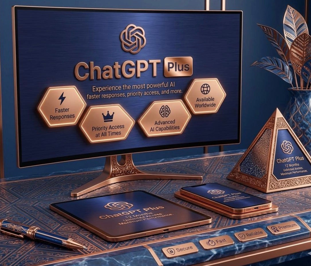 Chat GPT Plus - 12  Month Subscription - Fast and Guaranteed access